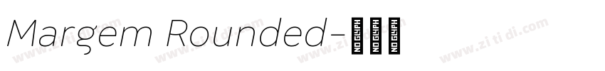 Margem Rounded字体转换